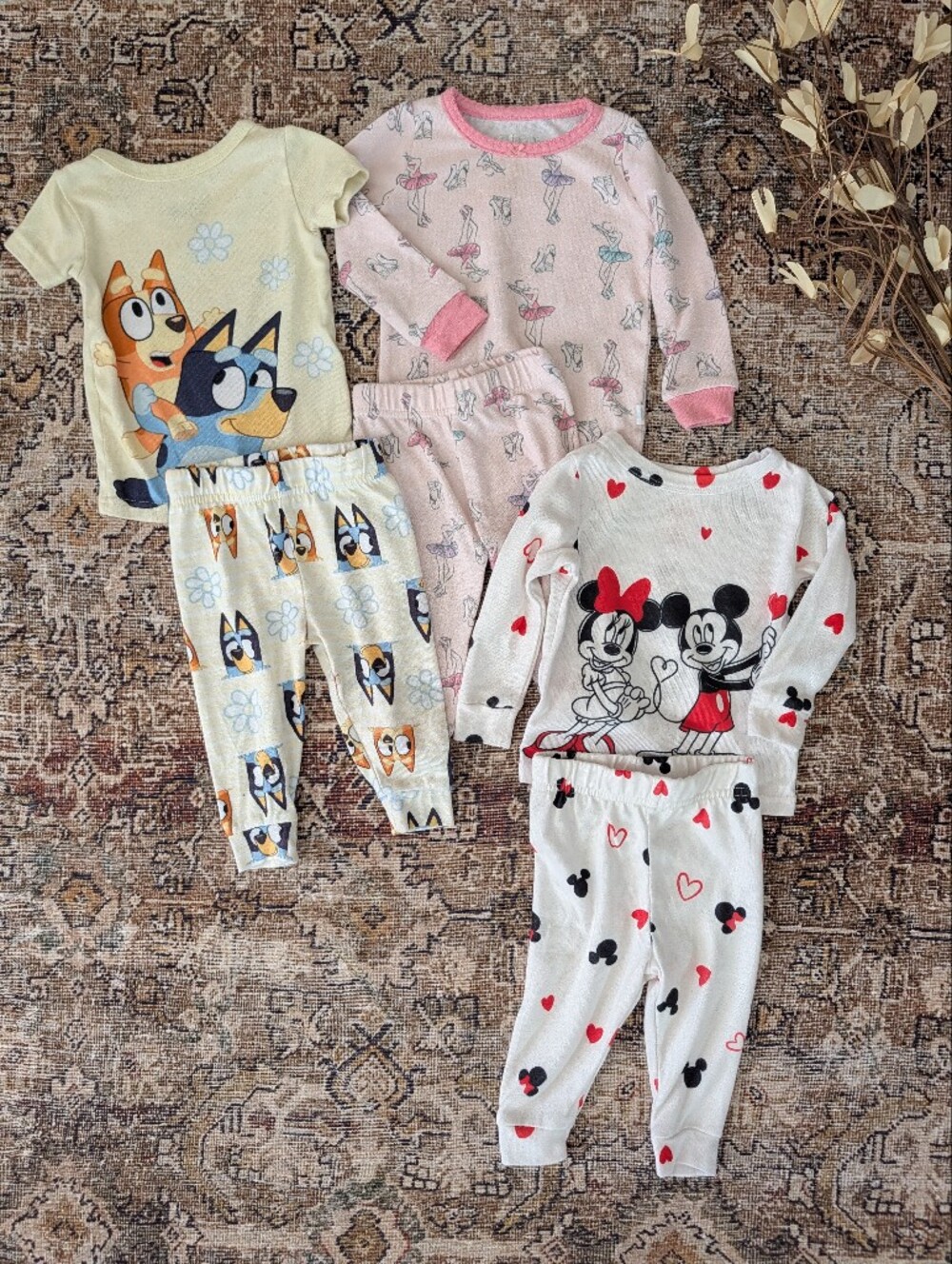 Baby girl pajama bundle 12m